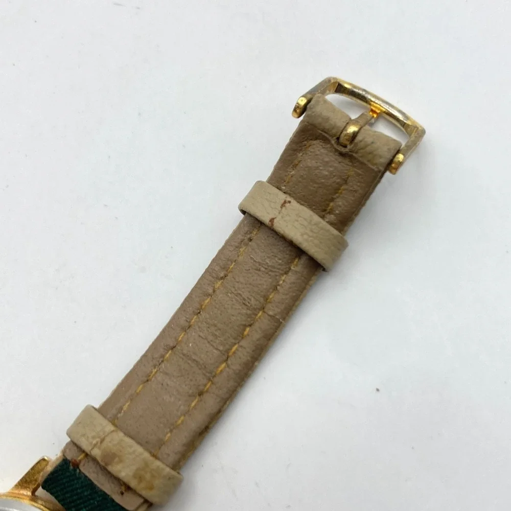 Vintage Giordano Women's Watch Golf Gold Tone Rotating Ball New Battery SMALL 7